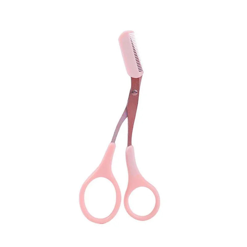 Eyebrow Trimmer Razor & Comb Set – 1/2/3 Pcs Face Shaper Eyebrow Trimmer Razor QXL C613-A pink 1pcs-1