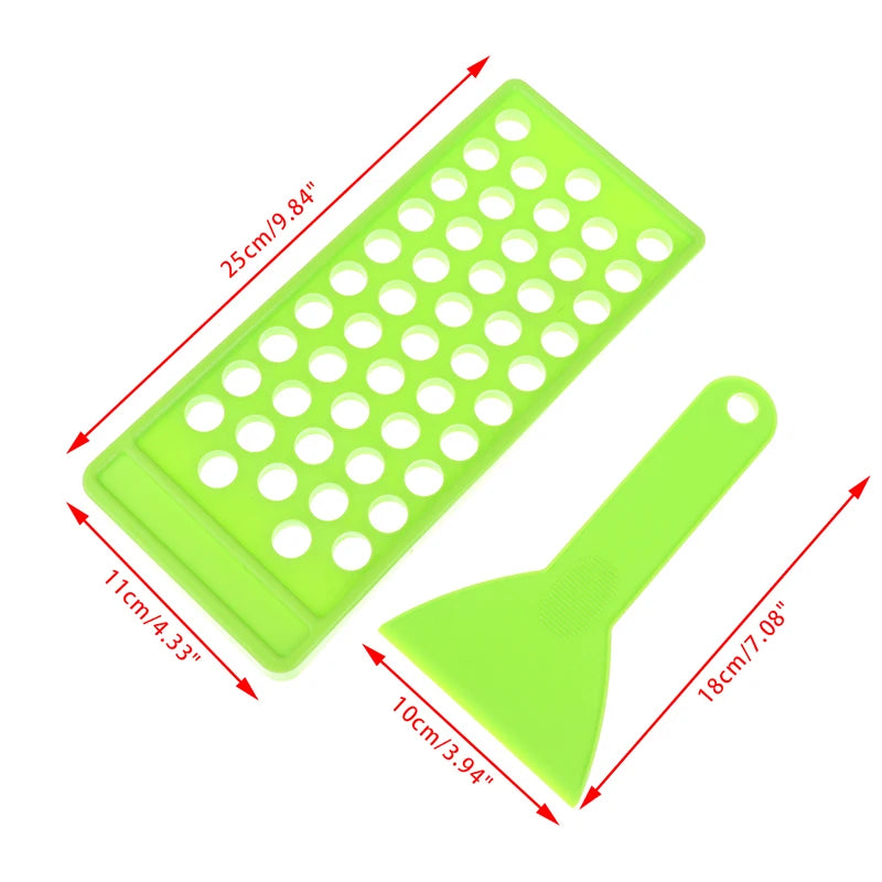 DIY Lip Balm Making Kit – 50-Tube Filling Tray & Spatula Lip Balm Crafting Kit QXL 1set