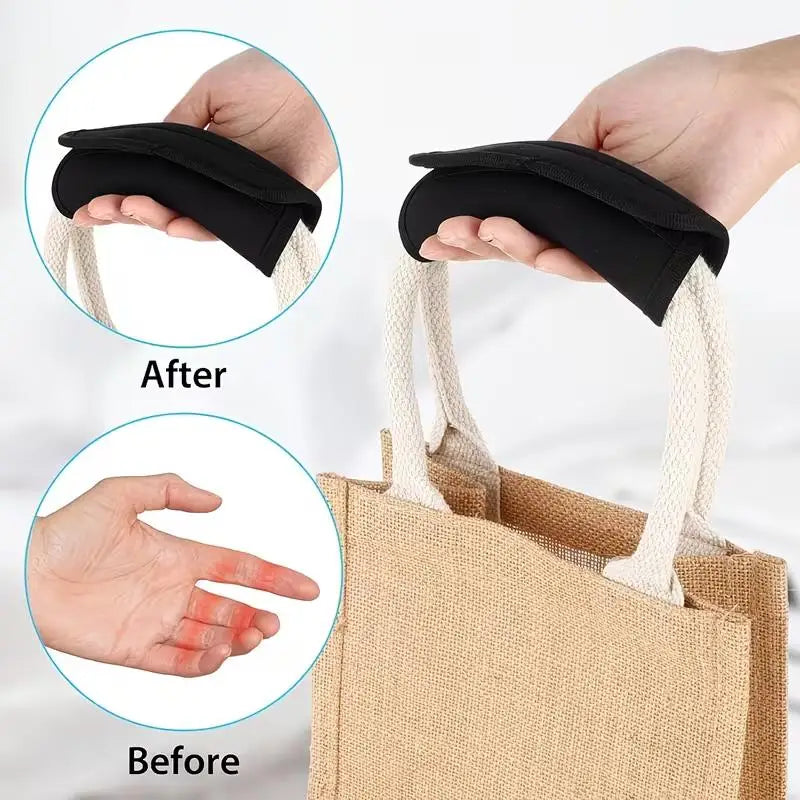2-Pack Black Luggage Handle Covers | Soft Suitcase Protectors Luggage Handle Cover QXL