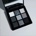 9-Color Waterproof Eyeshadow Palette | Matte & Shimmer Smoky Eyeshadow Palette QXL black