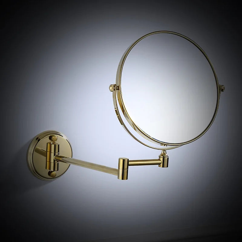 Wall Mounted Makeup Mirror 3X Magnification 360° Rotating 6/8" Vanity Wall Mirror QXL