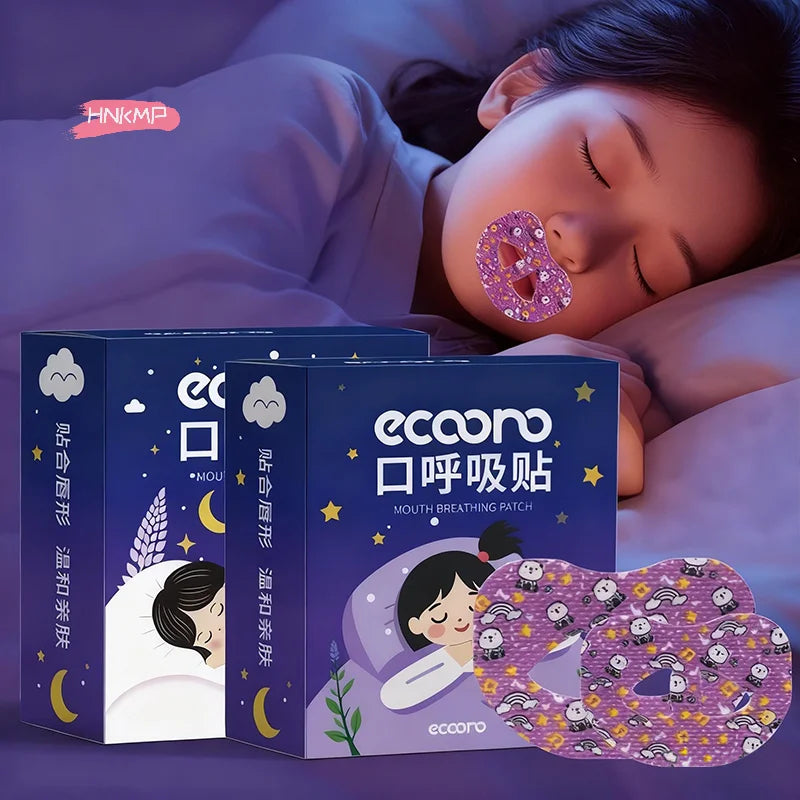 30-Pack Cartoon Mouth Breathing Sleep Strips | Nasal Aid Tape Sleep Mouth Strips QXL