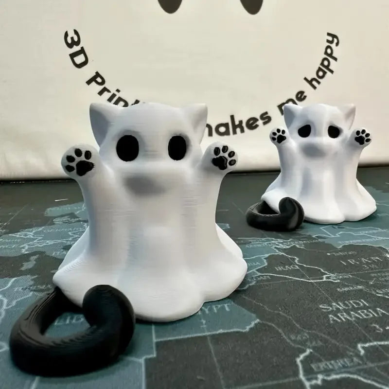 Cute 3D Ghost Ornament | Halloween & Christmas Decor Holiday Ornament QXL