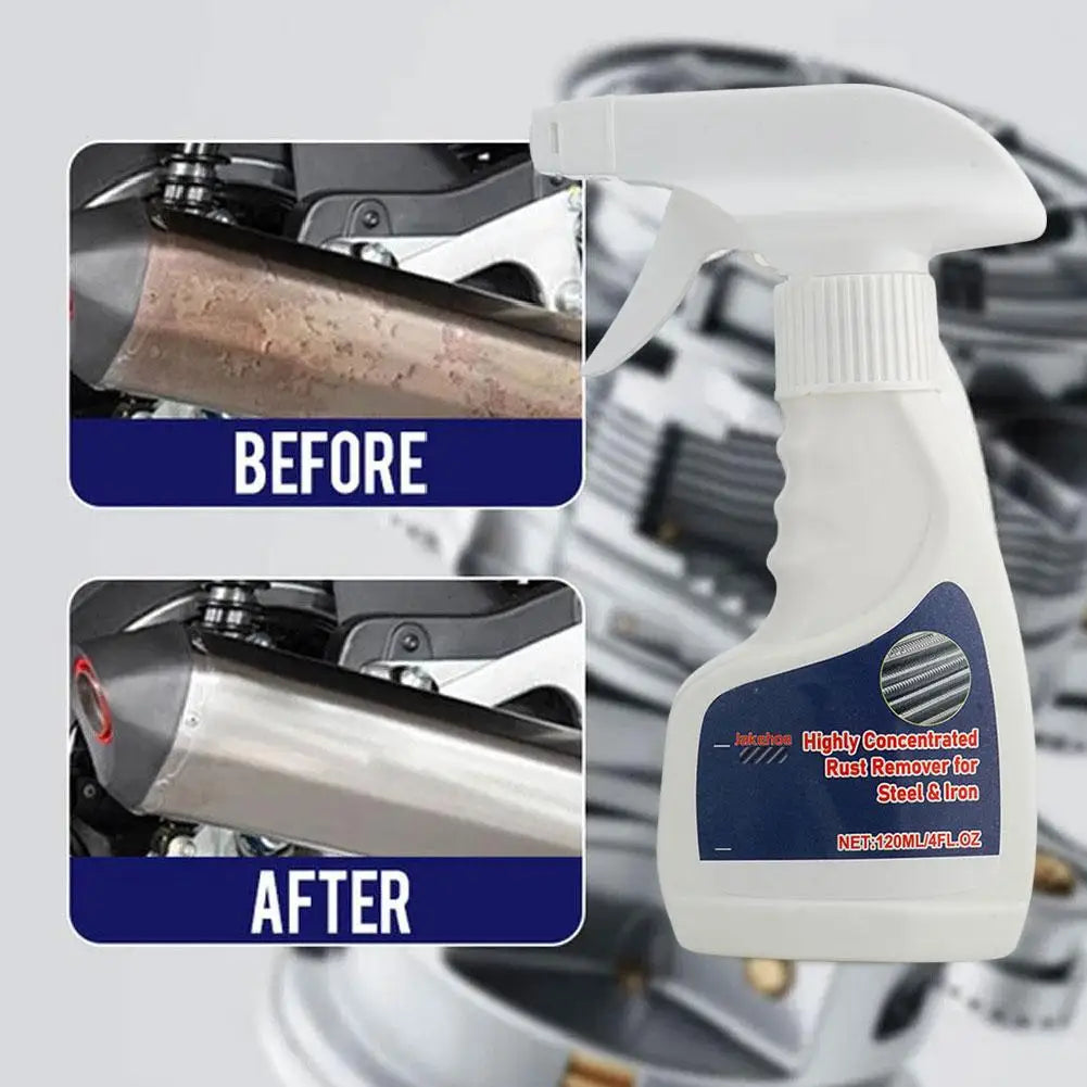 Fast-Acting Metal Rust Remover Spray | Anti-Corrosion 120ml Rust Remover Spray QXL