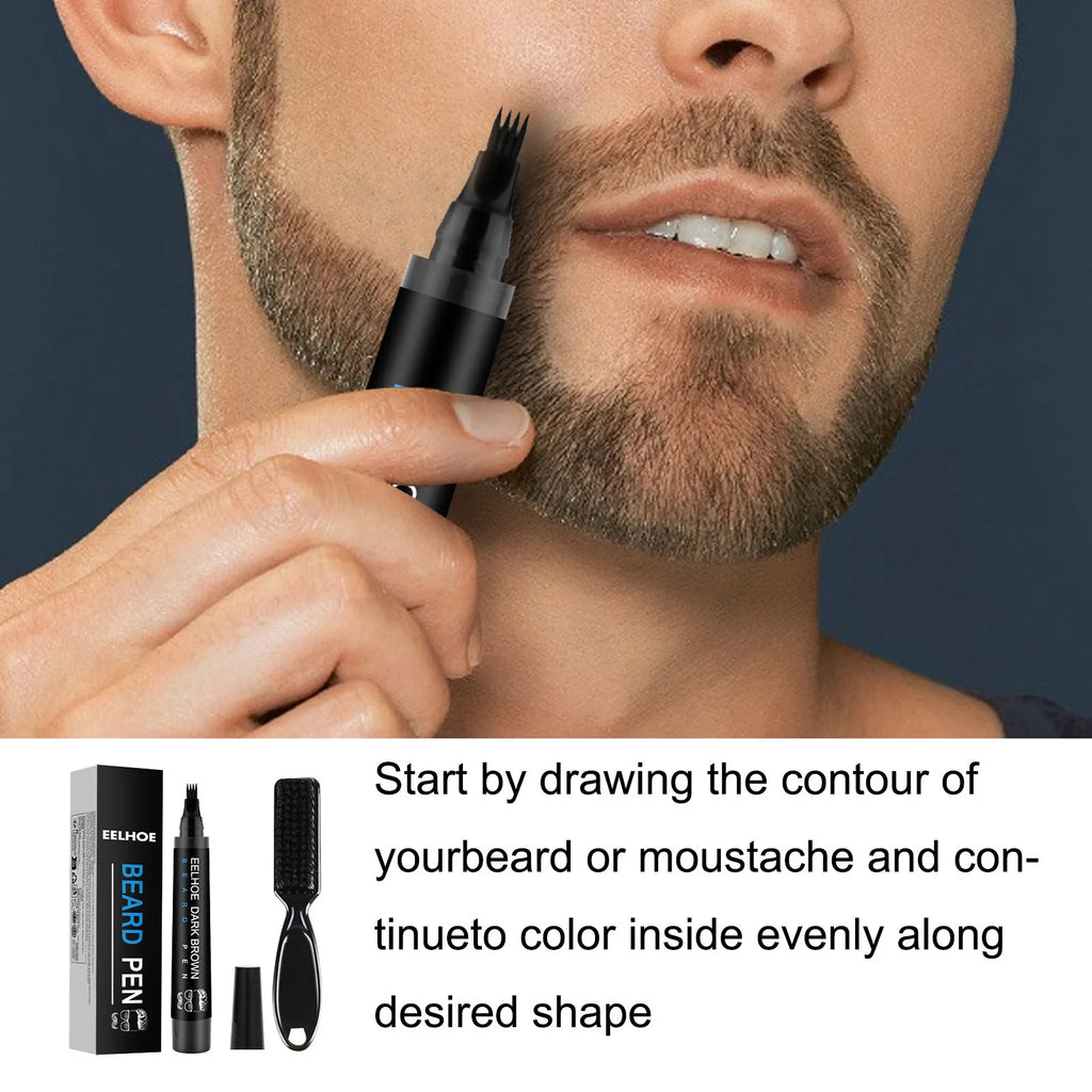 Beard Filling Pen Kit – Waterproof Beard Tracing Pen for Men Beard Filling Pen QXL