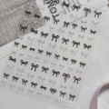 5D Embossed Bow Nail Stickers | French Ribbon DIY Nail Decals