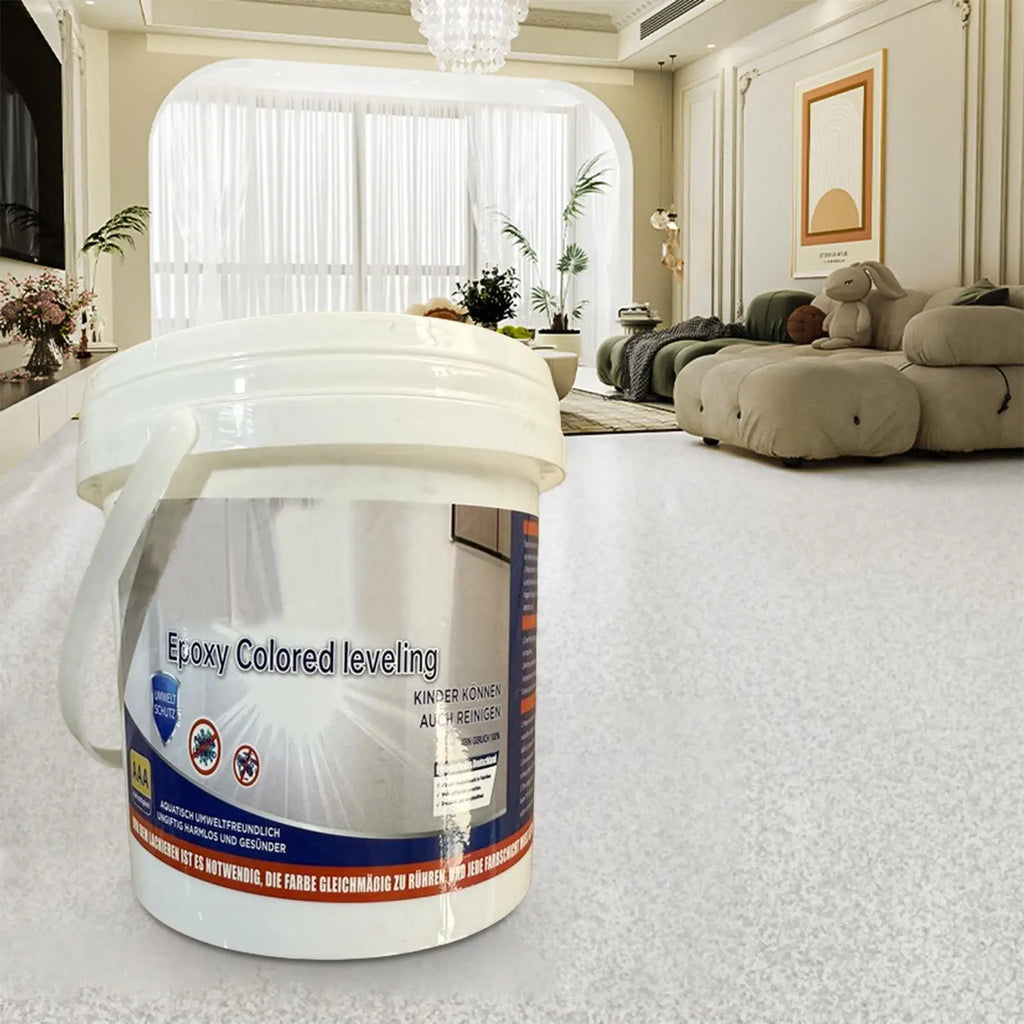 Marble Effect Epoxy Floor Coating | High-Gloss Waterproof Paint Epoxy Floor Coating QXL