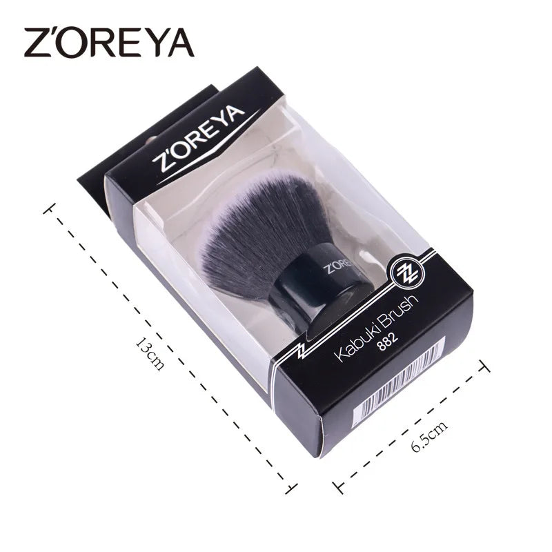 ZOREYA Mushroom Head Powder & Blush Brush | Portable Powder Makeup Brush QXL Black honey paint