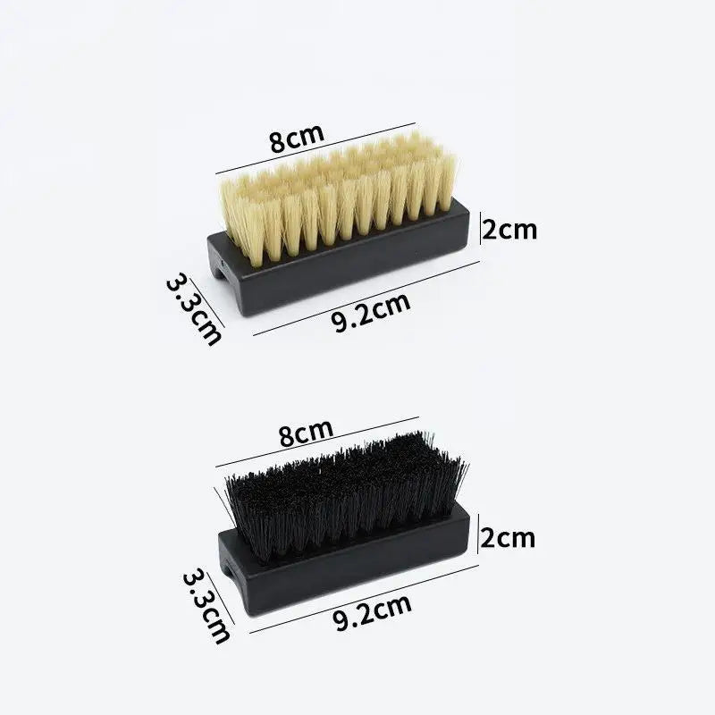 Nylon Shoe Brush Set | Soft & Firm Bristles – Sports & Leather Shoe Cleaning Brush QXL