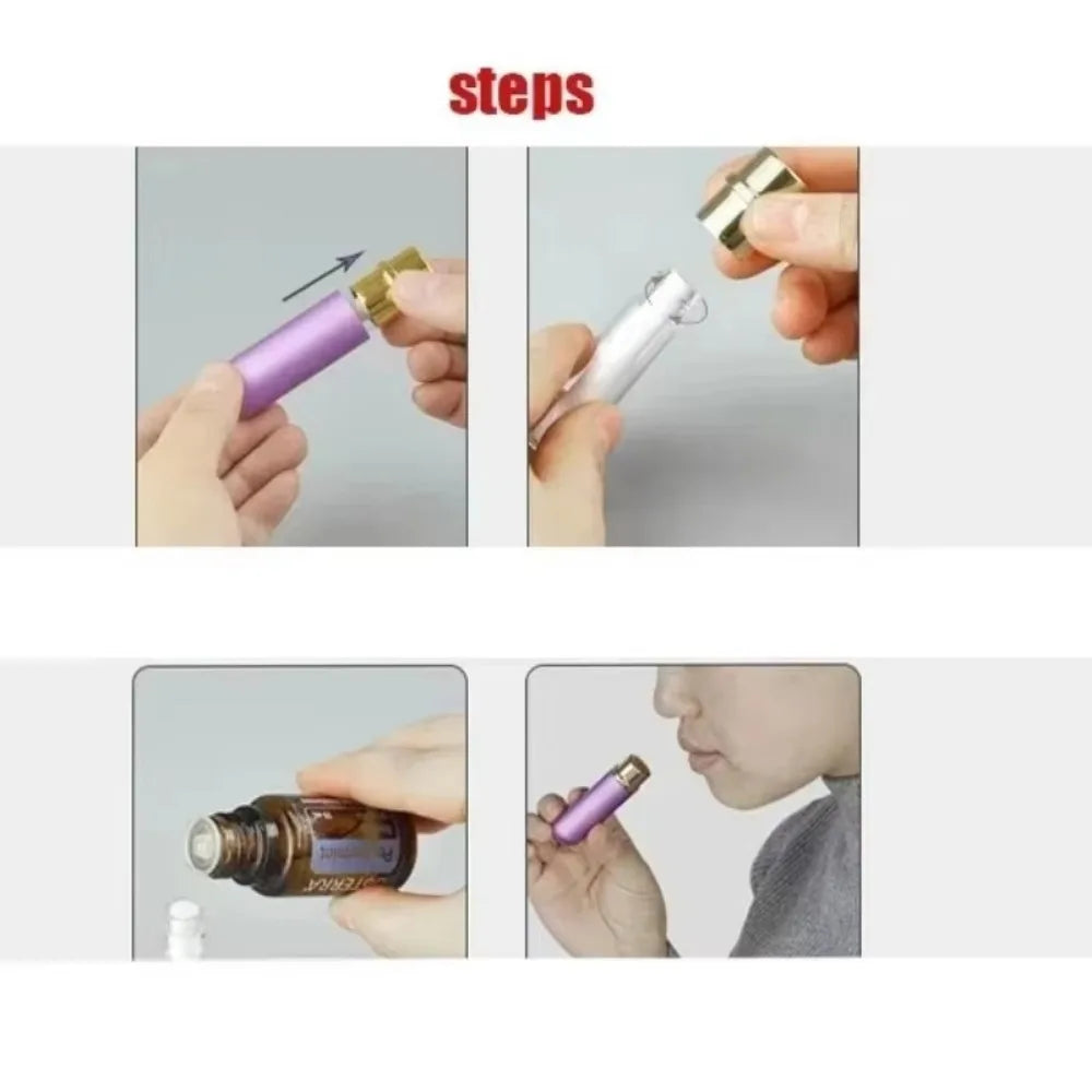 5ml Refillable Aluminum Nasal Inhaler | Aromatherapy Aromatherapy Inhaler QXL