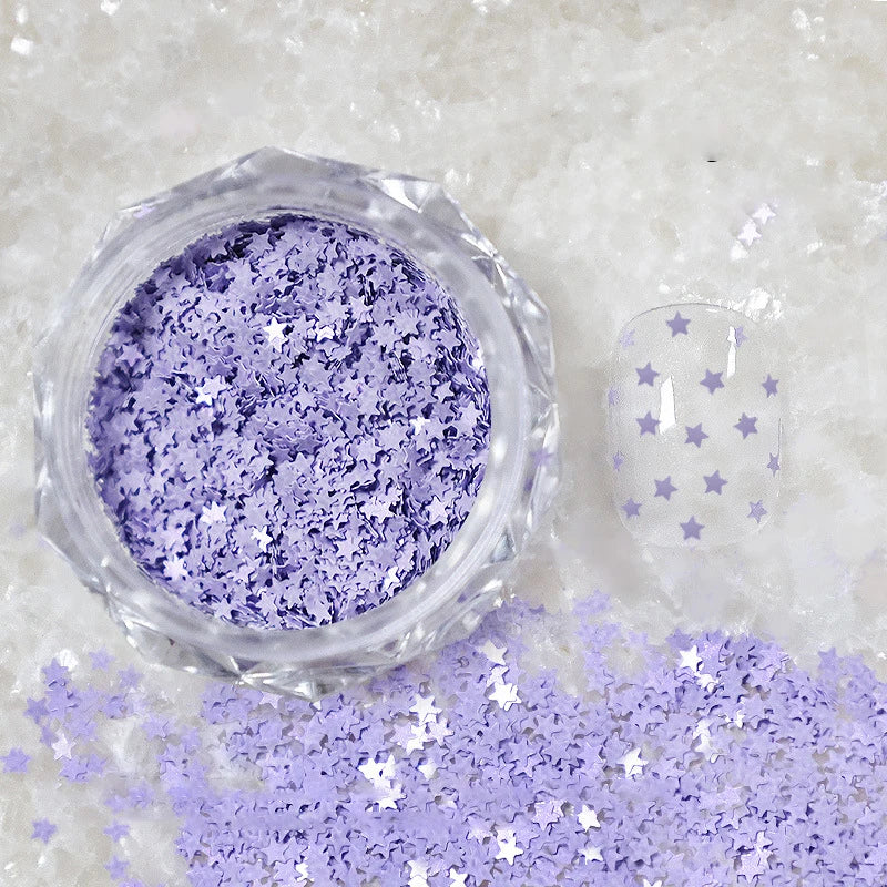 1mm Mini Star Nail Glitter Jar | DIY Nail Art Decoration Nail Art Glitter QXL