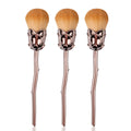 KOSSHOW 3-Piece Powder & Blush Brush Set | Gold Handles Makeup Brush Set QXL Gold