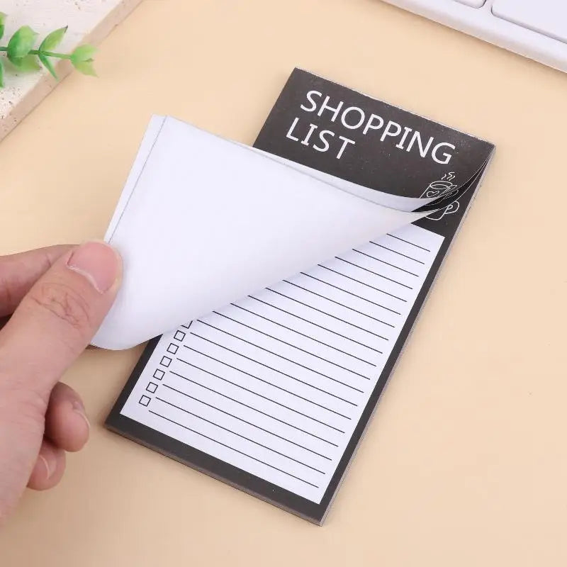 Magnetic Fridge Memo Pad | Tearable Shopping List Notepad Magnetic Notepad QXL
