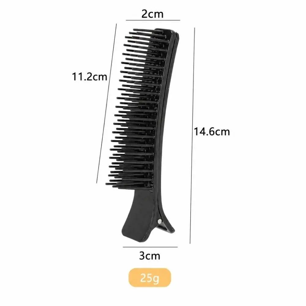 2-Pack Black Hair Sectioning Clip Combs | Salon Styling Hair Sectioning Clips QXL