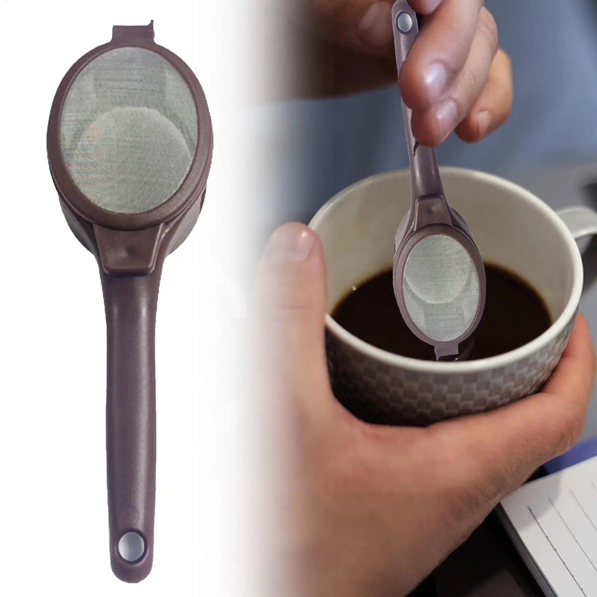 Reusable Fine Mesh Coffee Filter Strainer Spoon | Kitchen Coffee Mesh Filter QXL