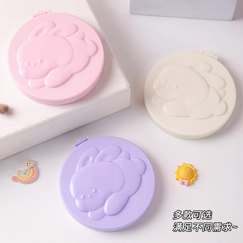 Rabbit Compact Pocket Mirror & Comb Set | Cute Mini Travel Compact Pocket Mirror QXL