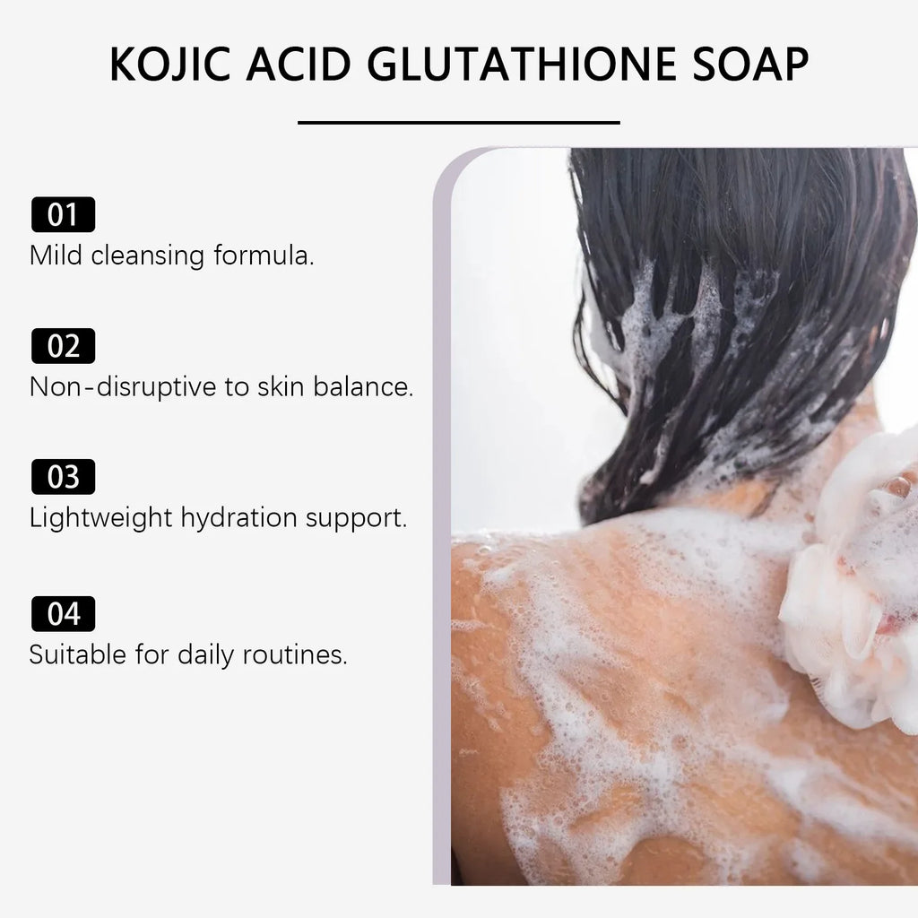 Coconut Kojic Acid & Glutathione Cleansing Bar Soap 100g Cleansing Bar Soap QXL
