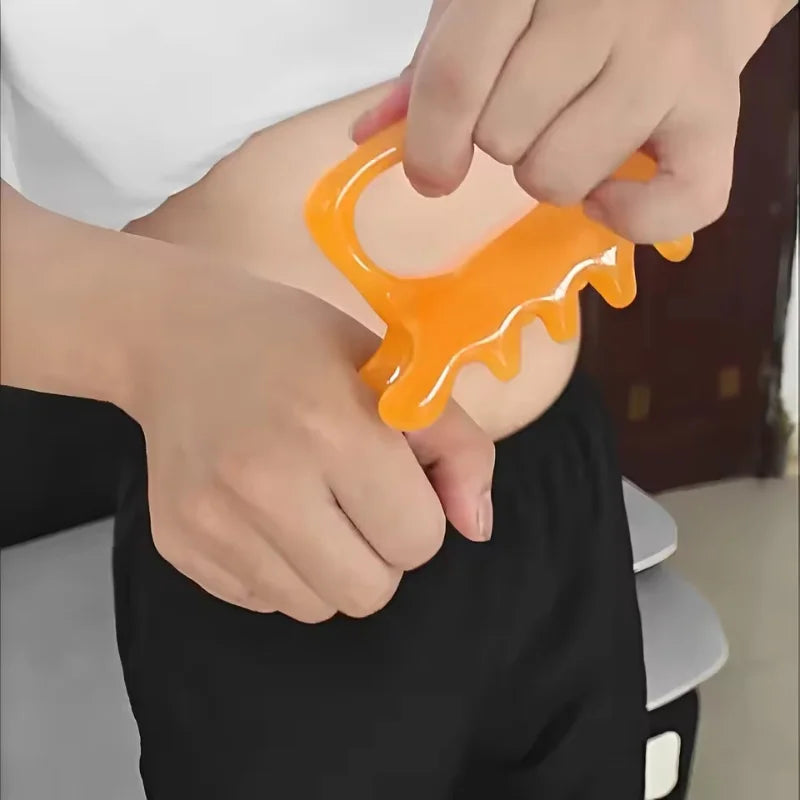 Resin Double-Push Body Massager | Spine, Waist & Shoulder Tool Body Massage Tool QXL