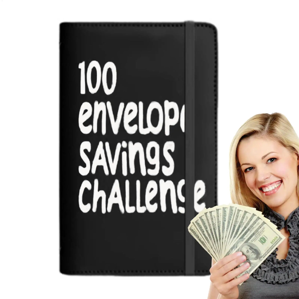 100 Envelope Challenge Binder | Cash Budget Savings Organizer Budget Savings Binder QXL