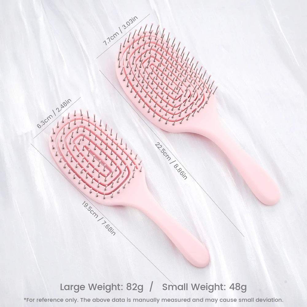 Wide Tooth Hollow Detangling Comb | Scalp Massage Hair Brush Wide Tooth Comb QXL