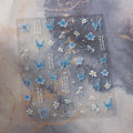 5D Kawaii Nail Art Stickers – Panda & Butterfly Decals