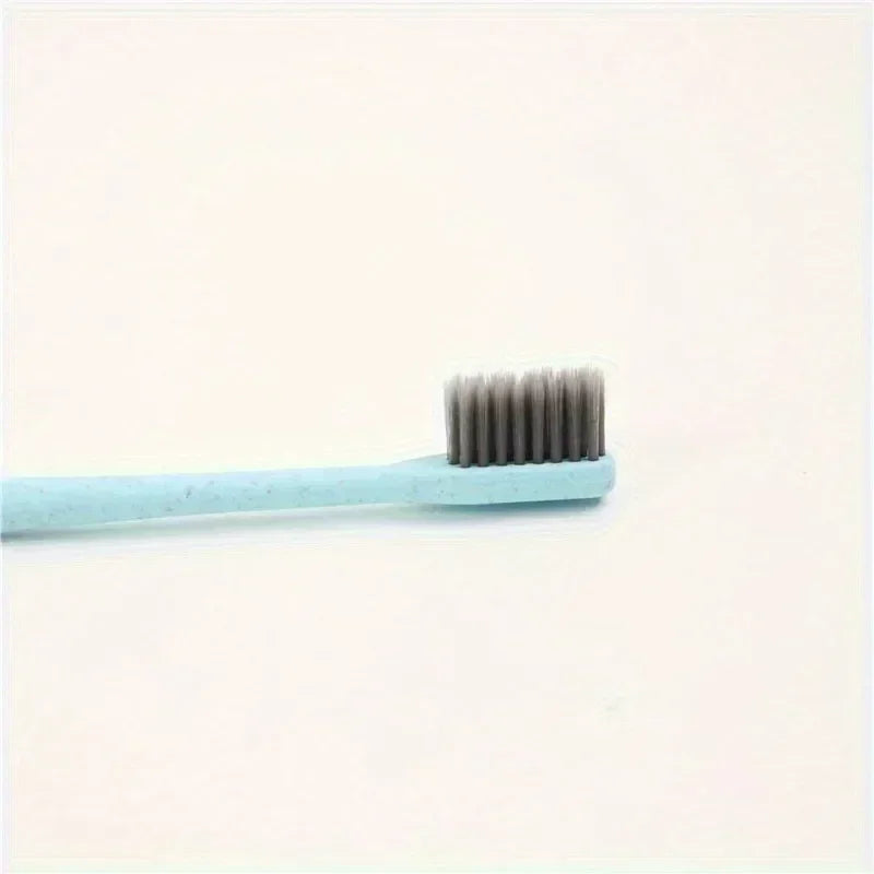 Bamboo Charcoal Travel Toothbrush | Soft Bristle Cylinder Case Travel Toothbrush QXL