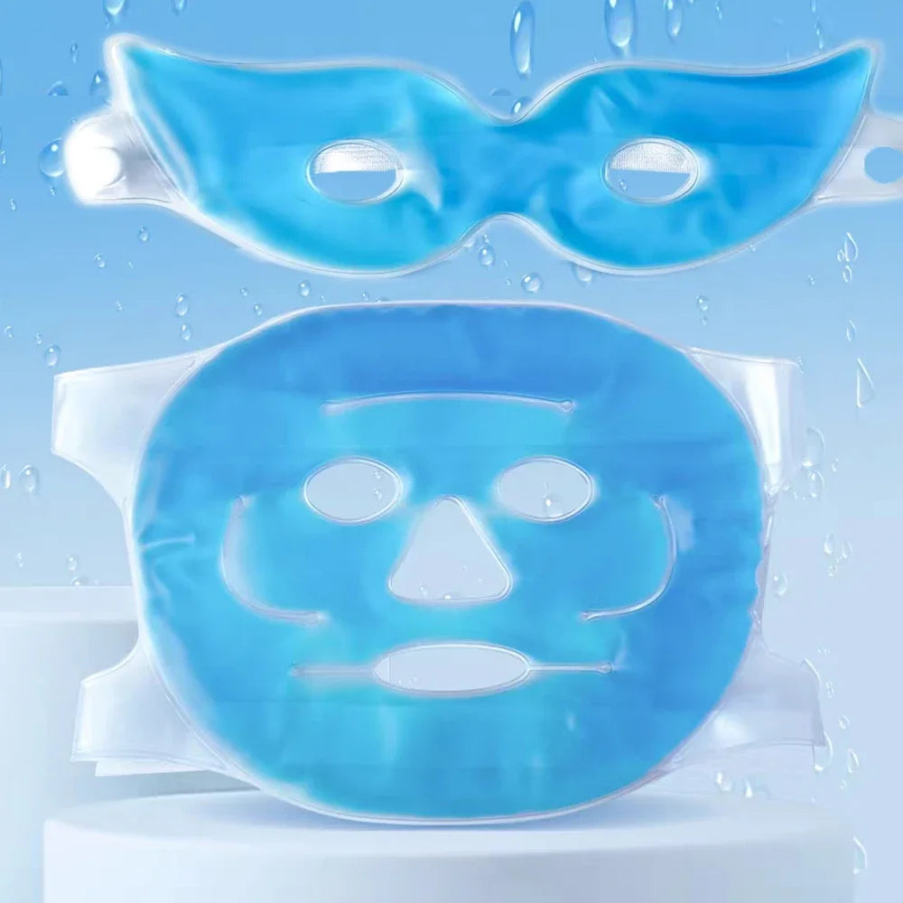 Gel Face & Eye Cooling Mask | Hot Cold Therapy Spa Sleep Mask Gel Face Mask QXL