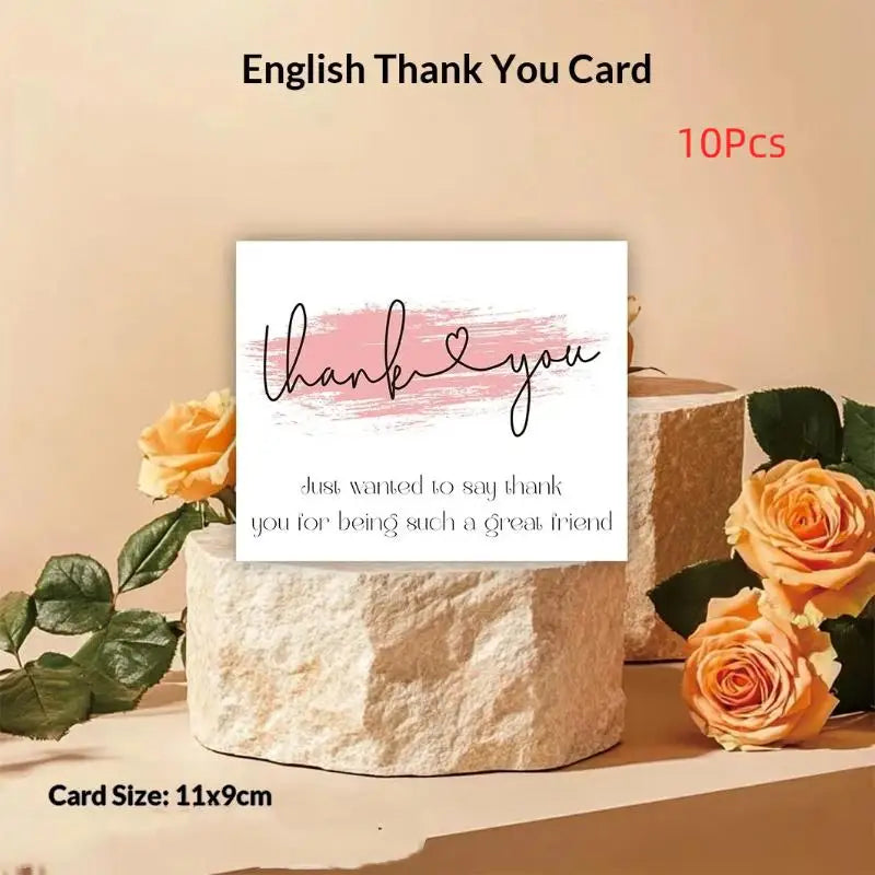 10-Pack Elegant Thank You Cards | Premium Cardstock Packaging Thank You Cards QXL Default Title