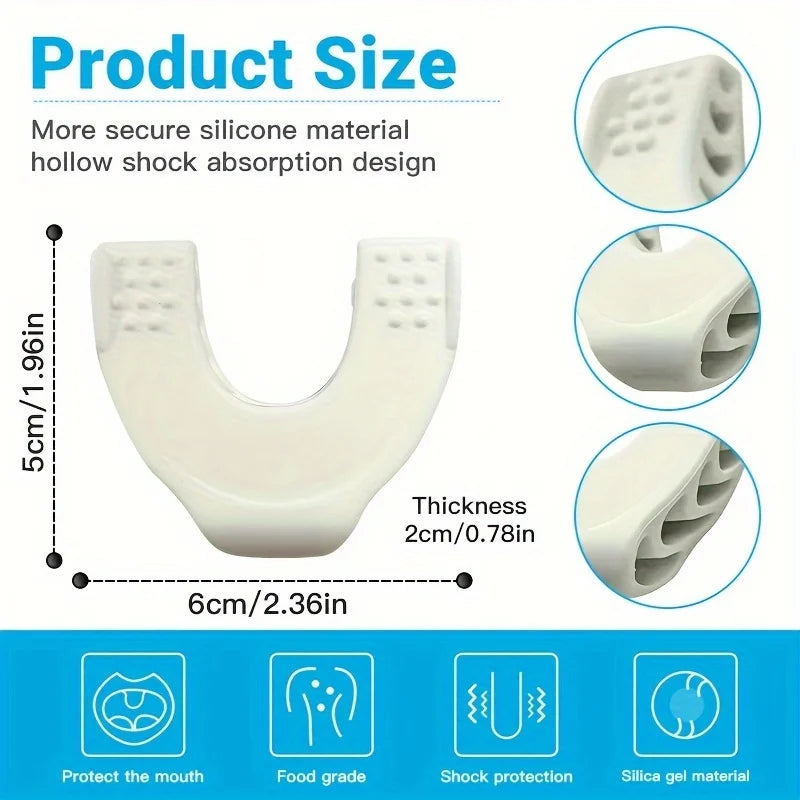 Silicone Jaw Trainer – Jawline & Masseter Muscle Toner Jaw Fitness Trainer QXL
