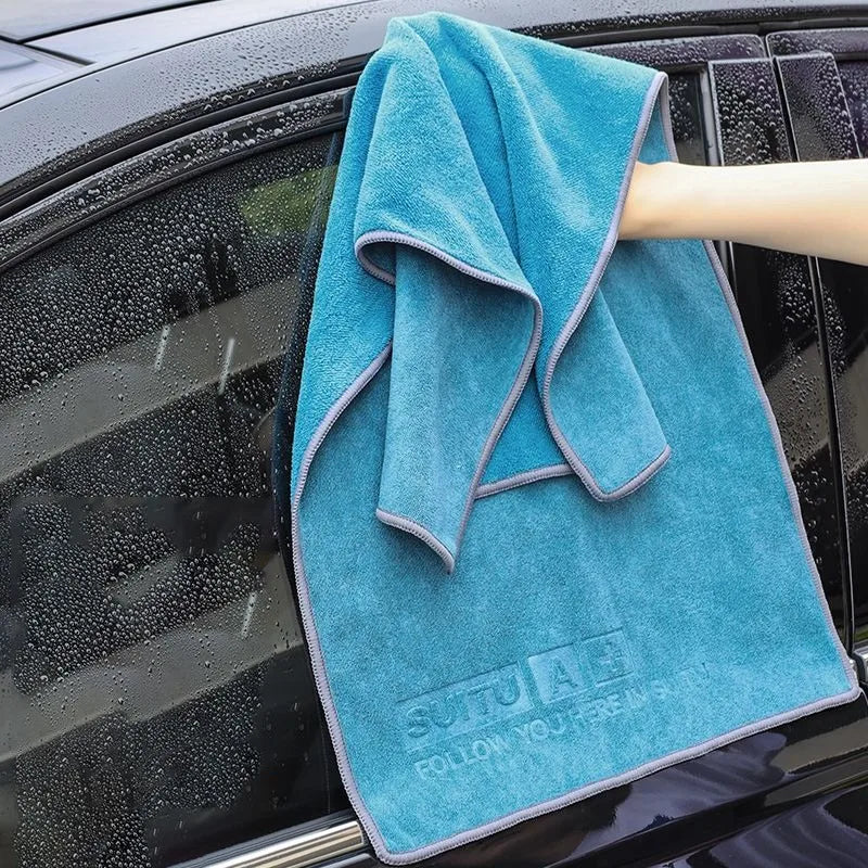 Plush Microfiber Car Wash Drying Towel – Lint & Streak Free Car Detailing Towel QXL