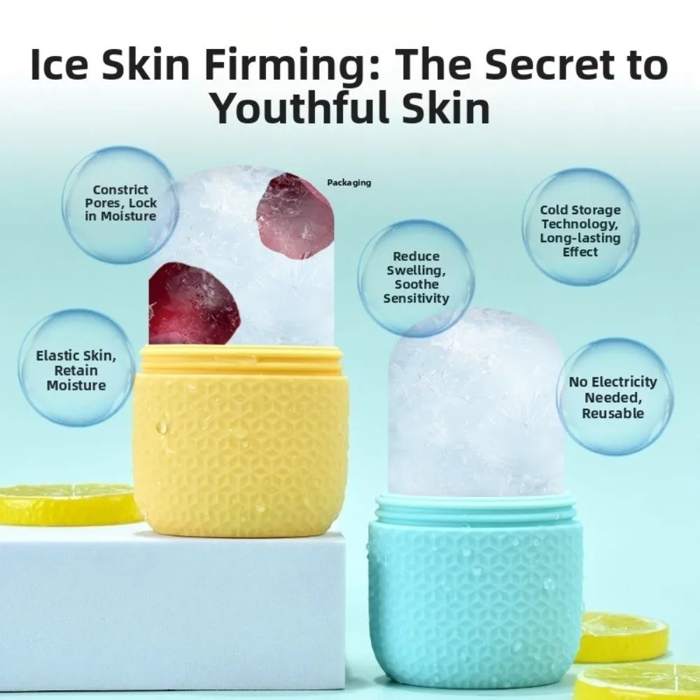 Silicone Ice Face Roller – Cooling De-Puffing Facial Massage Ice Face Roller QXL
