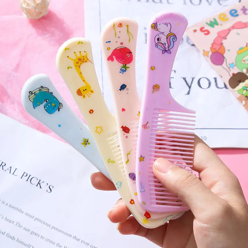 Animal Kids Comb Set – Fine Tooth & Pintail Tail 2-Pack Kids Hair Comb Set QXL