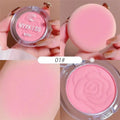 Embossed Petals Matte Blush | Peach Pink & Orange Tint Face Blush Compact QXL 1