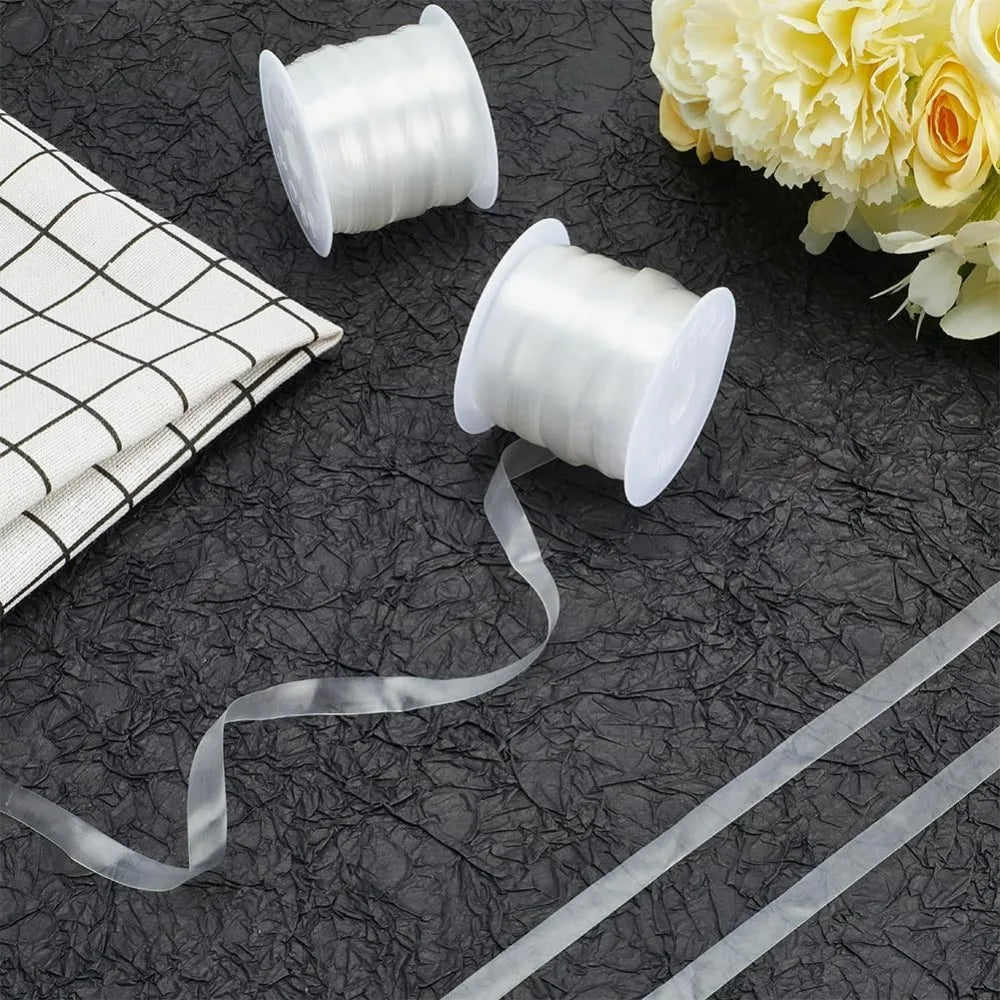 11 Yards Clear Elastic Strap 8mm | Transparent DIY Bra Band Elastic Sewing Trim QXL