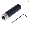M8 Waterproof Sensor Connector 3/4 Pin Male Female Flange Socket Sensor Connector QXL 4Pin Female