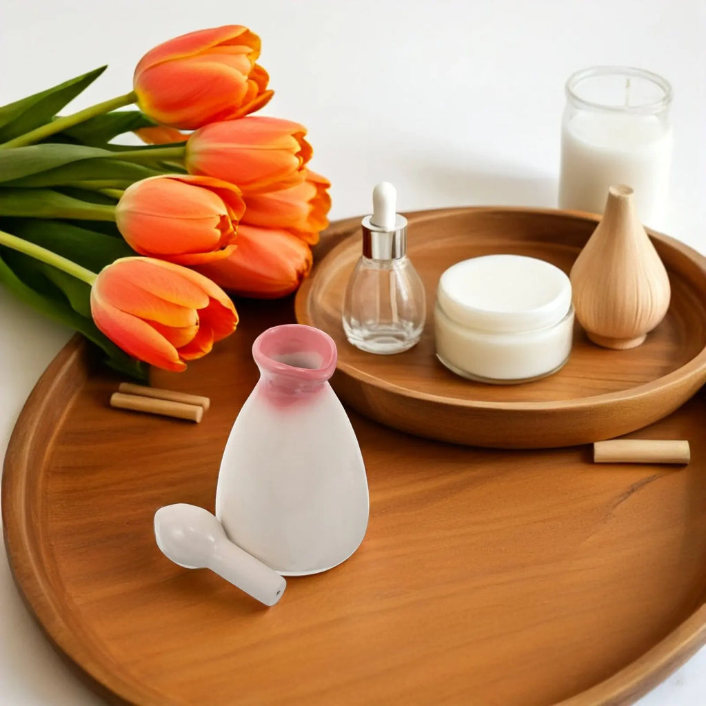40ml Ceramic Essential Oil Bottle | Japanese Minimalist Style Ceramic Oil Bottle QXL