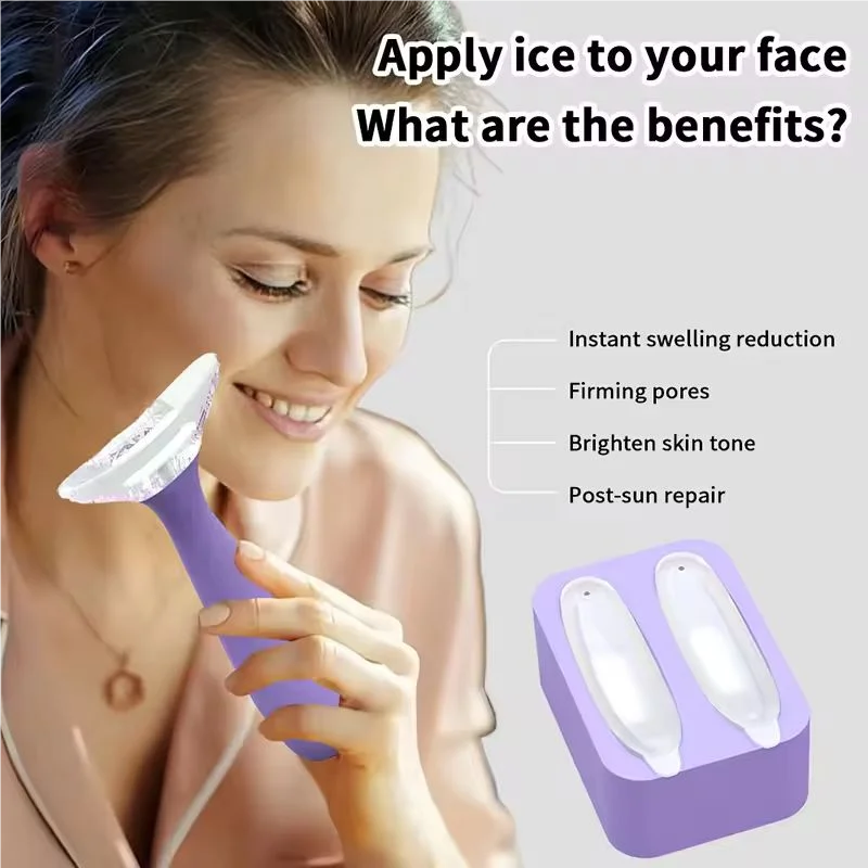 Facial Ice Roller Set with 2 Rollers & Carry Case | Skin Cooling Facial Ice Roller QXL