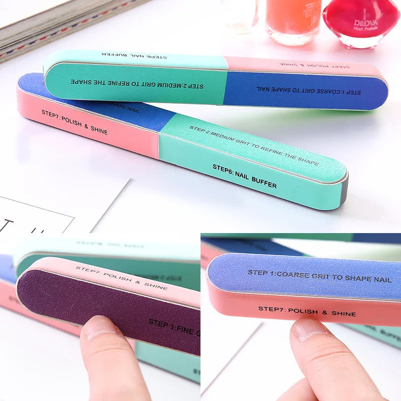 FUMOSIK 7-Sided Nail Buffer Block | Manicure Polishing Set Nail Buffer Block QXL