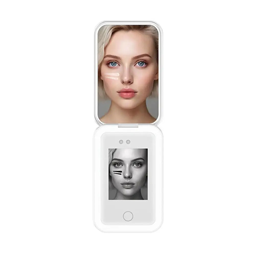 LED Makeup Mirror UV Detection, Dimmable 3-Mode Light, USB-C LED Makeup Mirror QXL A CN