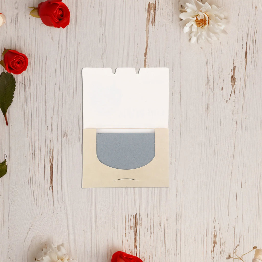 Men's Face Oil Blotting Sheets 50-Pack | Flocking Texture Oil Blotting Sheets QXL