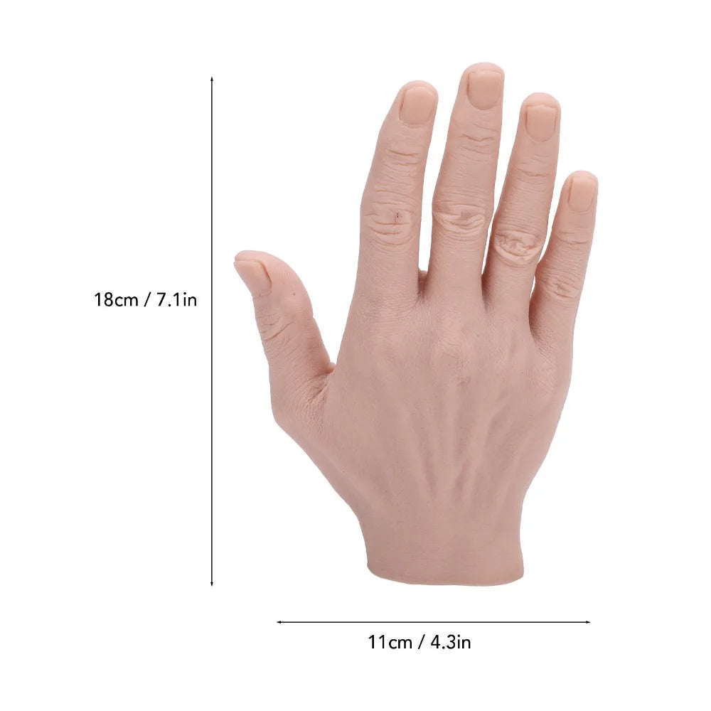 Life-Size Silicone Hand Model for Tattoo & Art Practice Tattoo Practice Hand QXL