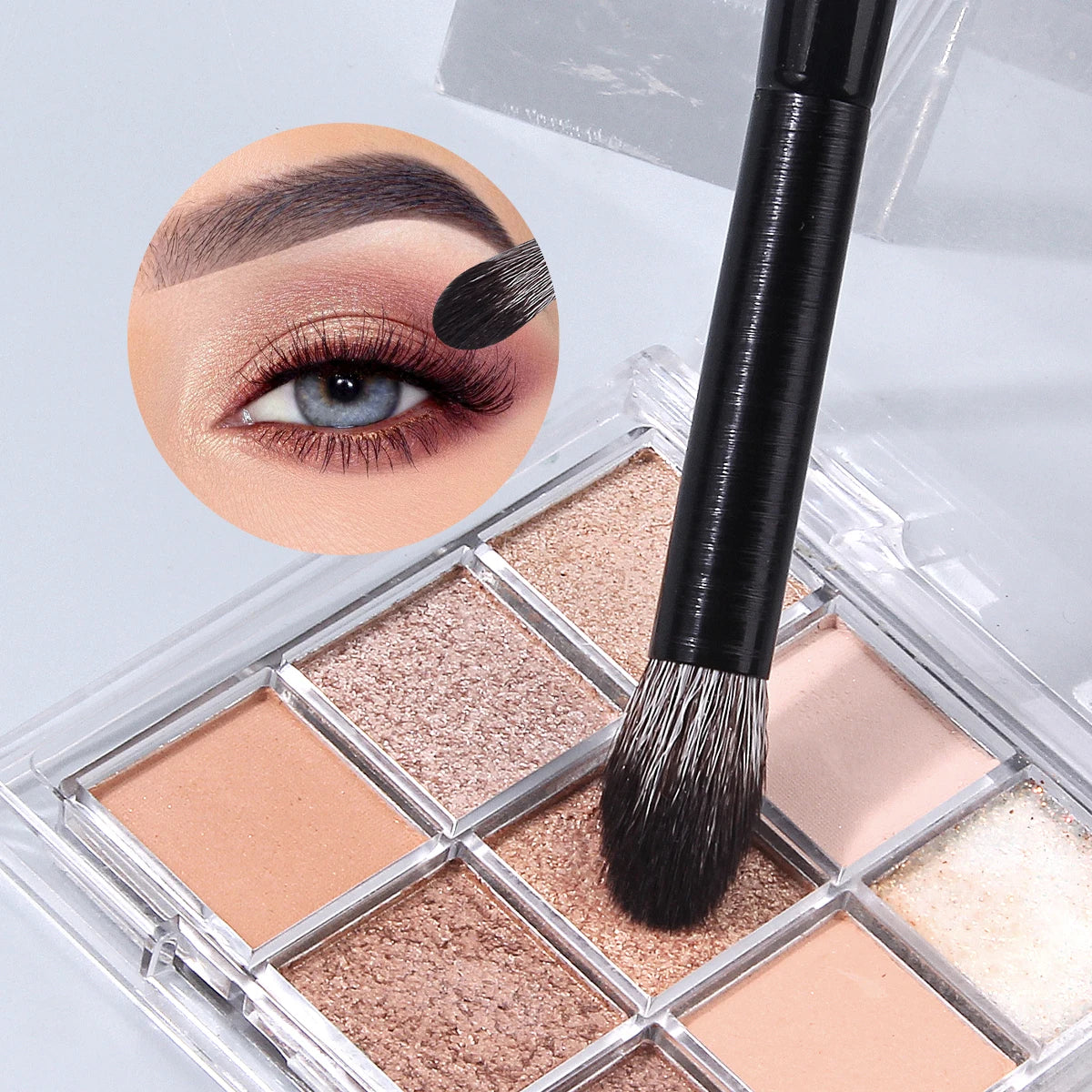 KOSSHOW 4-Pc Eye Makeup Brush Set – Eyeshadow & Eyeliner Eye Makeup Brush Set QXL