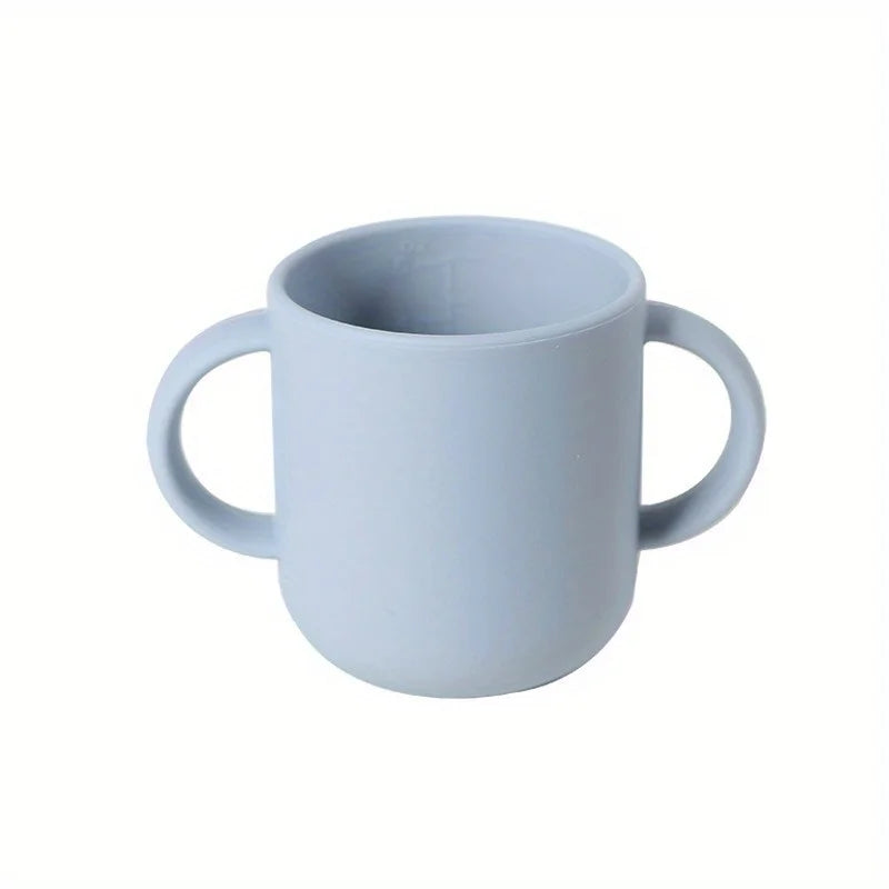 BPA-Free Silicone Kids Cup with Two Handles | Animal Embossed Toddler Silicone Cup QXL