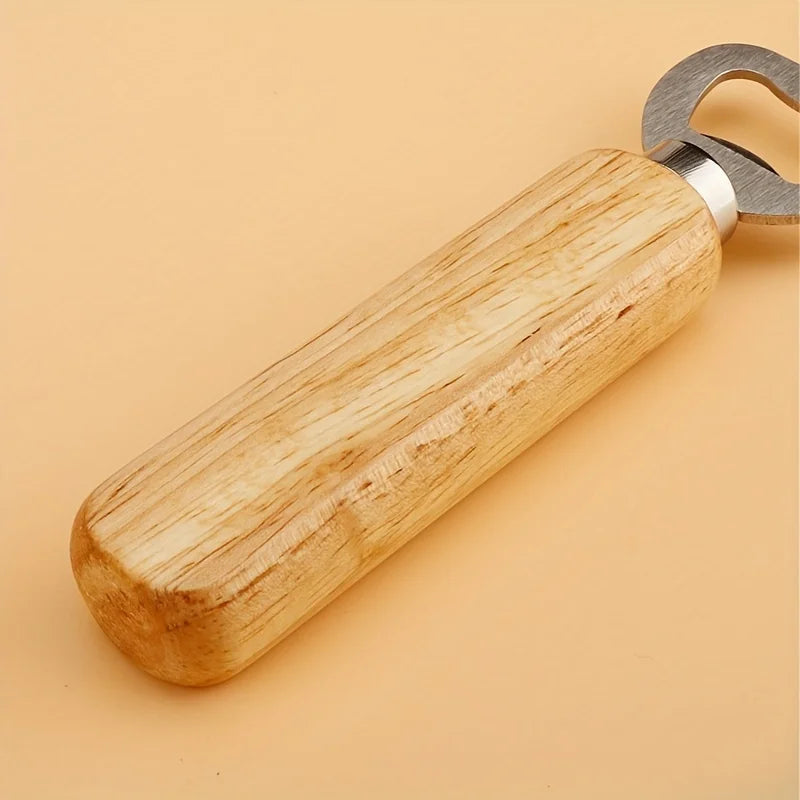 Wooden Handle Stainless Steel Beer Bottle Opener | Bar Tool Bottle Opener QXL