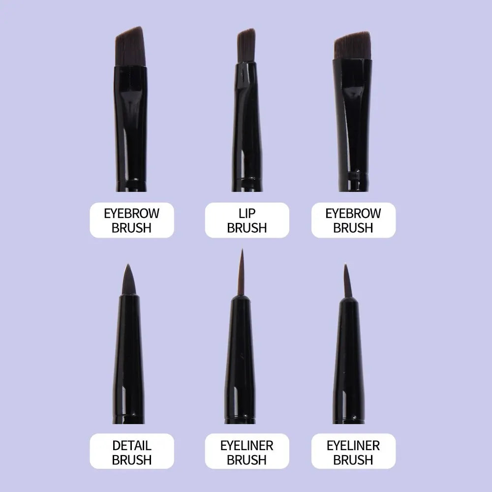 MAANGE 6-Piece Eye Makeup Brush Kit – Eyeshadow & Eyeliner Eye Makeup Brush Set QXL