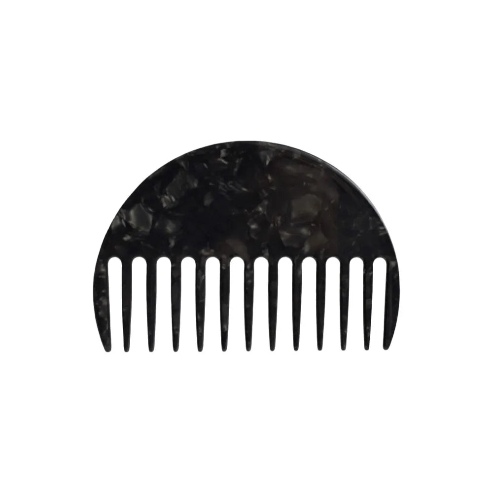 Anti-Static Half-Round Hair Straightening Comb | Acetate Hair Straightening Comb QXL 4