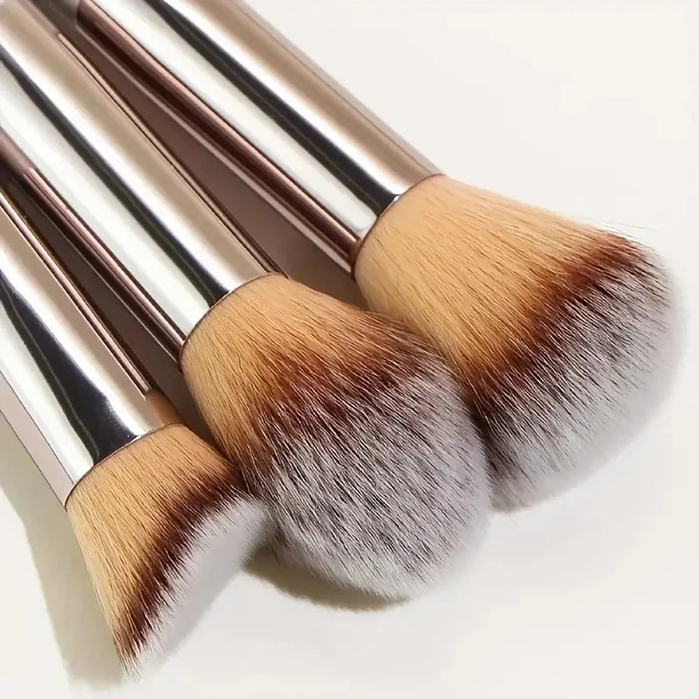 14-Piece Synthetic Makeup Brush Set – Face & Eye Makeup Brush Set QXL