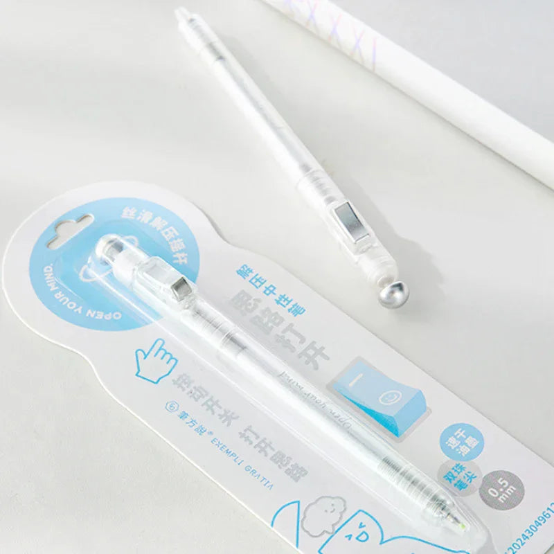 Fidget Clicker Gel Pen 0.5mm | Smooth Writing Focus Pen Fidget Gel Pen QXL