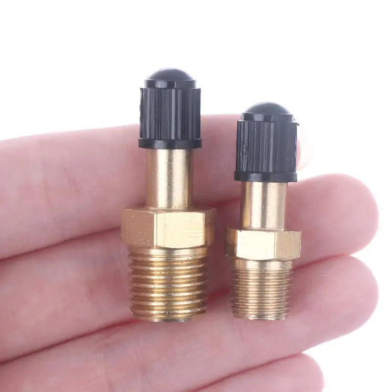 Copper Schrader Valve 1/4 NPT 1/8 NPT M10 Air Compressor Tire Air Fill Valve QXL