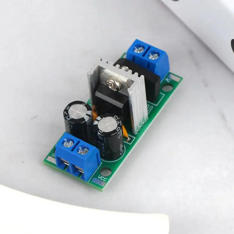 L7805 L7812 Voltage Regulator Module – 5V / 12V DC Output Voltage Regulator Module QXL